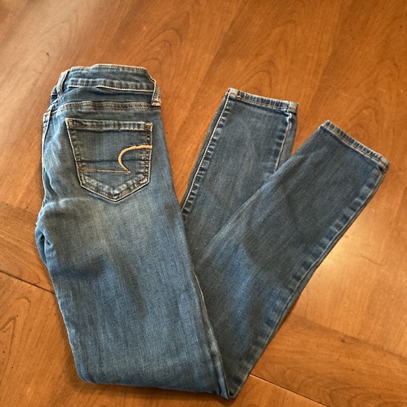 AMERICAN EAGLE Stretch Denim Jegging- size womens 0 - Picture 7 of 16
